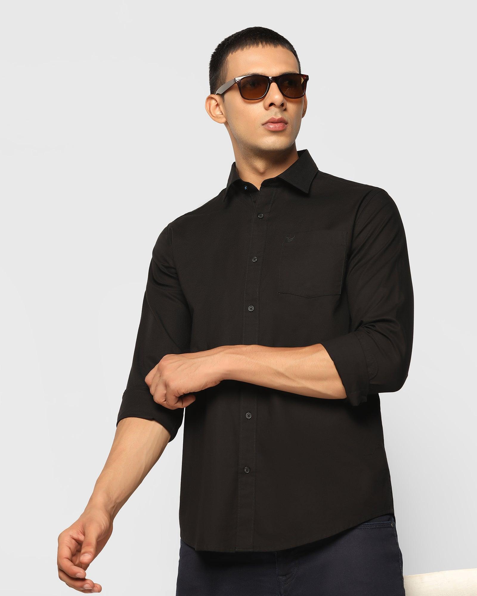 Casual Shirt In Black (Lure) - Blackberrys