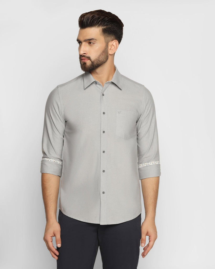 Casual Charcoal Solid Shirt - Sonic