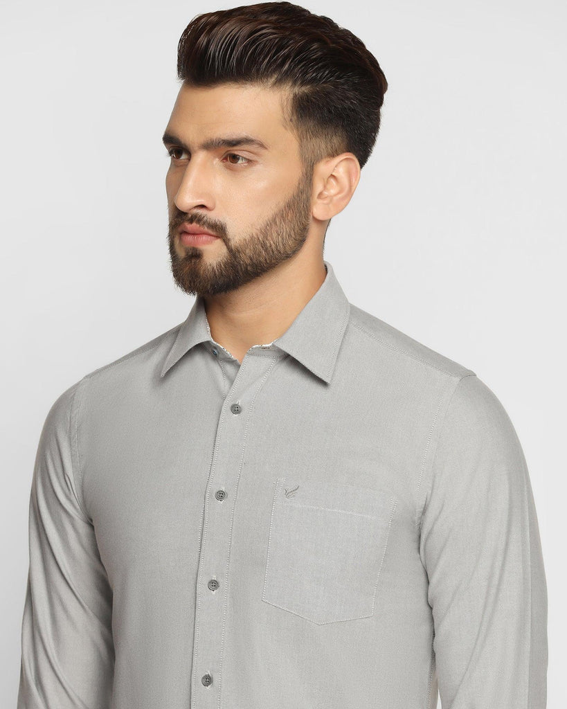 Casual Charcoal Solid Shirt - Sonic