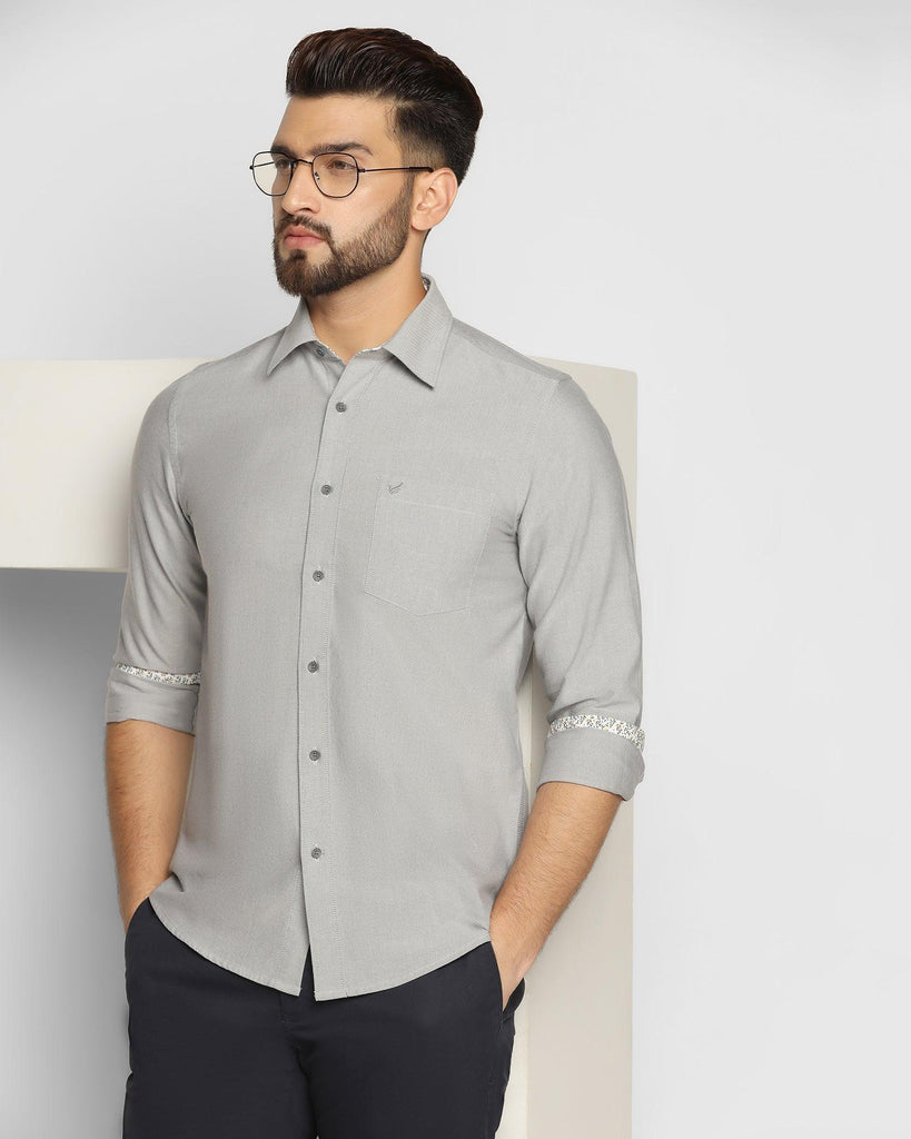 Casual Charcoal Solid Shirt - Sonic