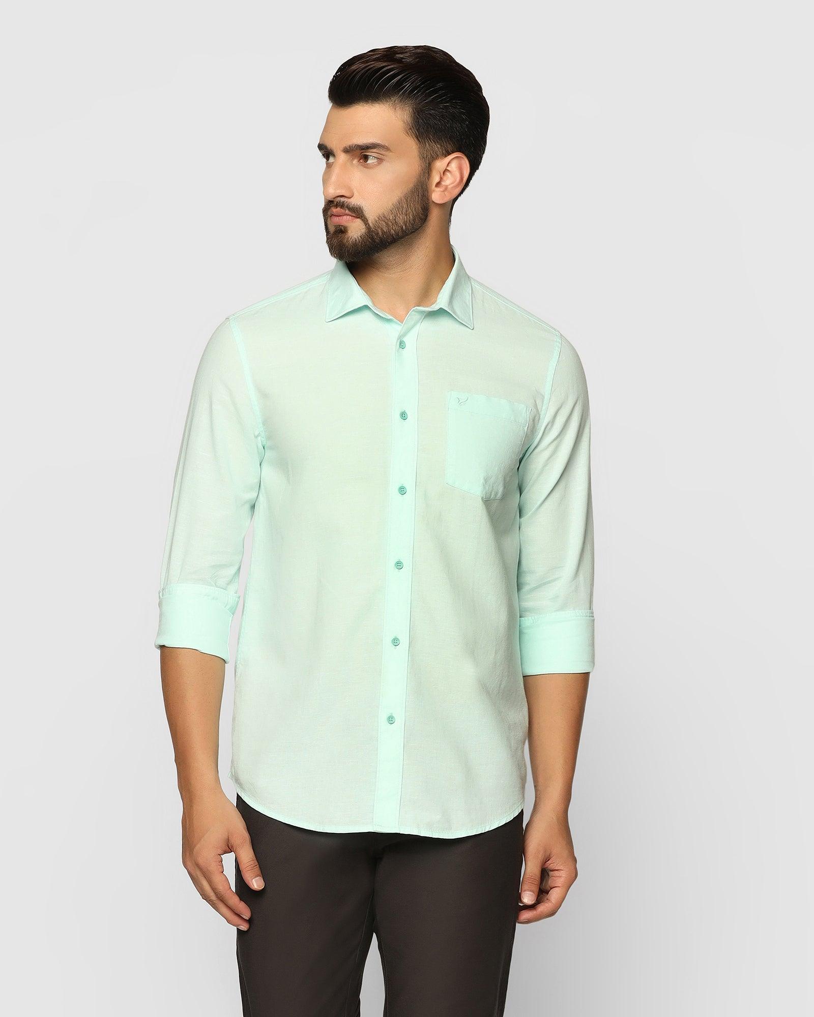 Casual Shirt In Mint (Lang) - Blackberrys