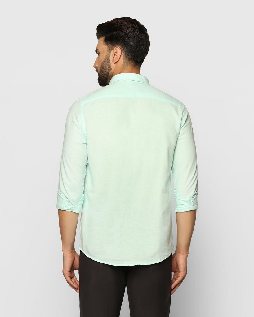 Casual Mint Solid Shirt - Lang