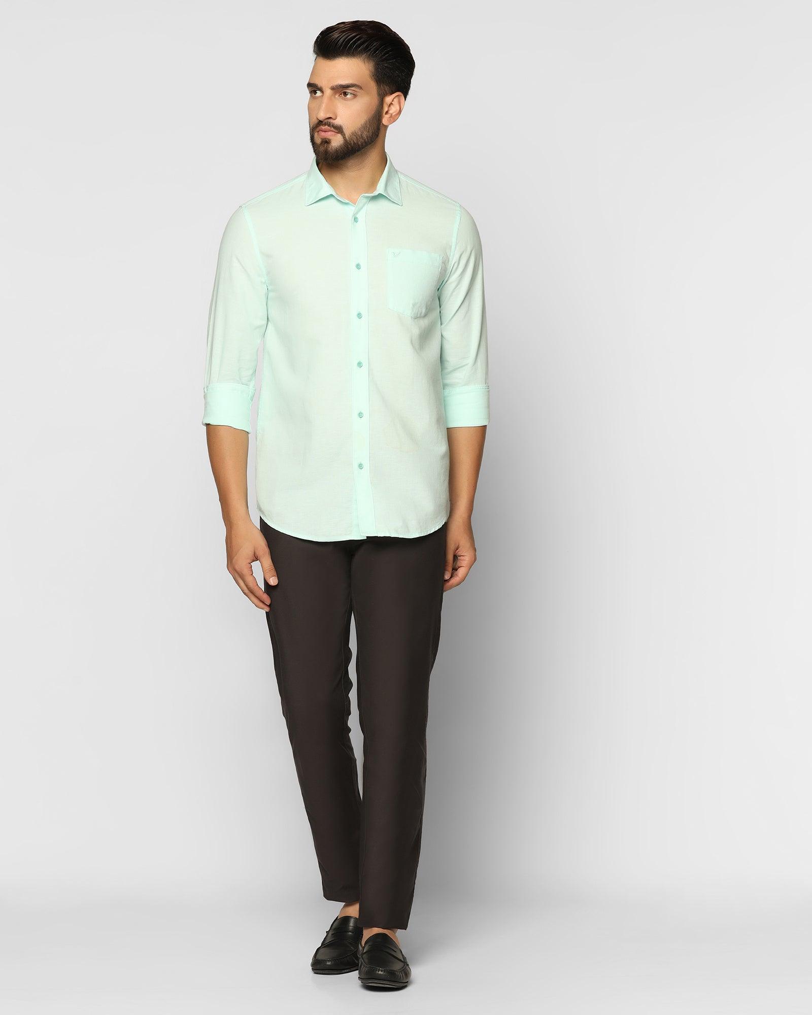 Casual Shirt In Mint (Lang) - Blackberrys