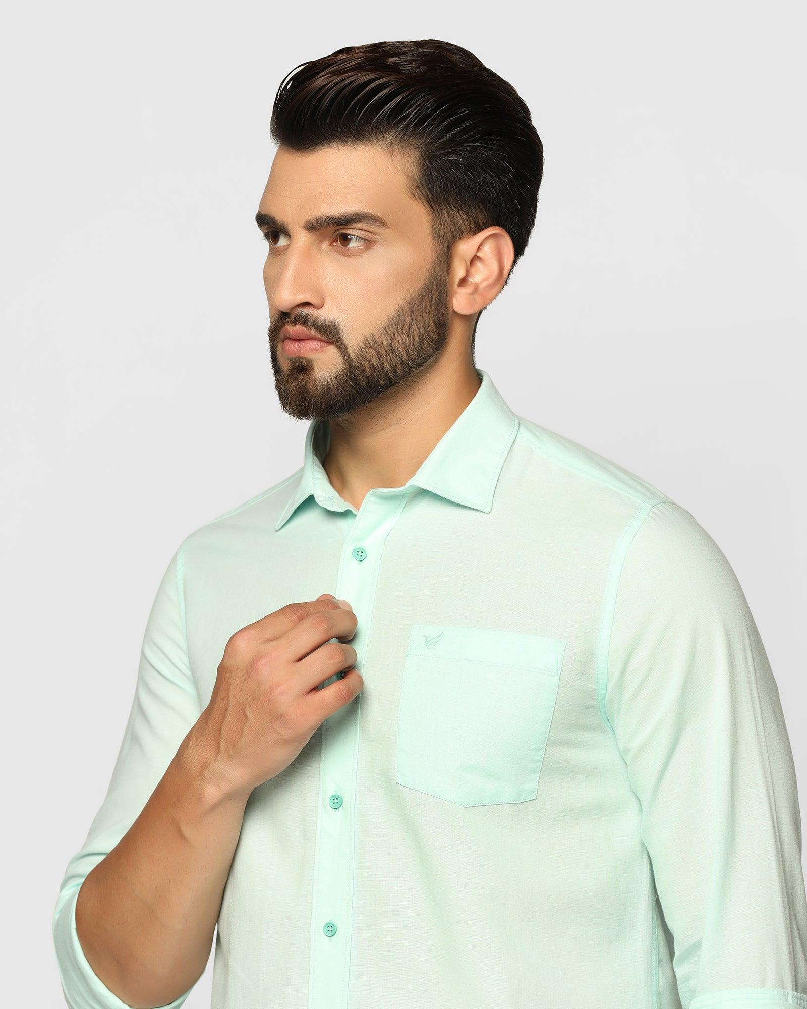 Casual Shirt In Mint (Lang) - Blackberrys