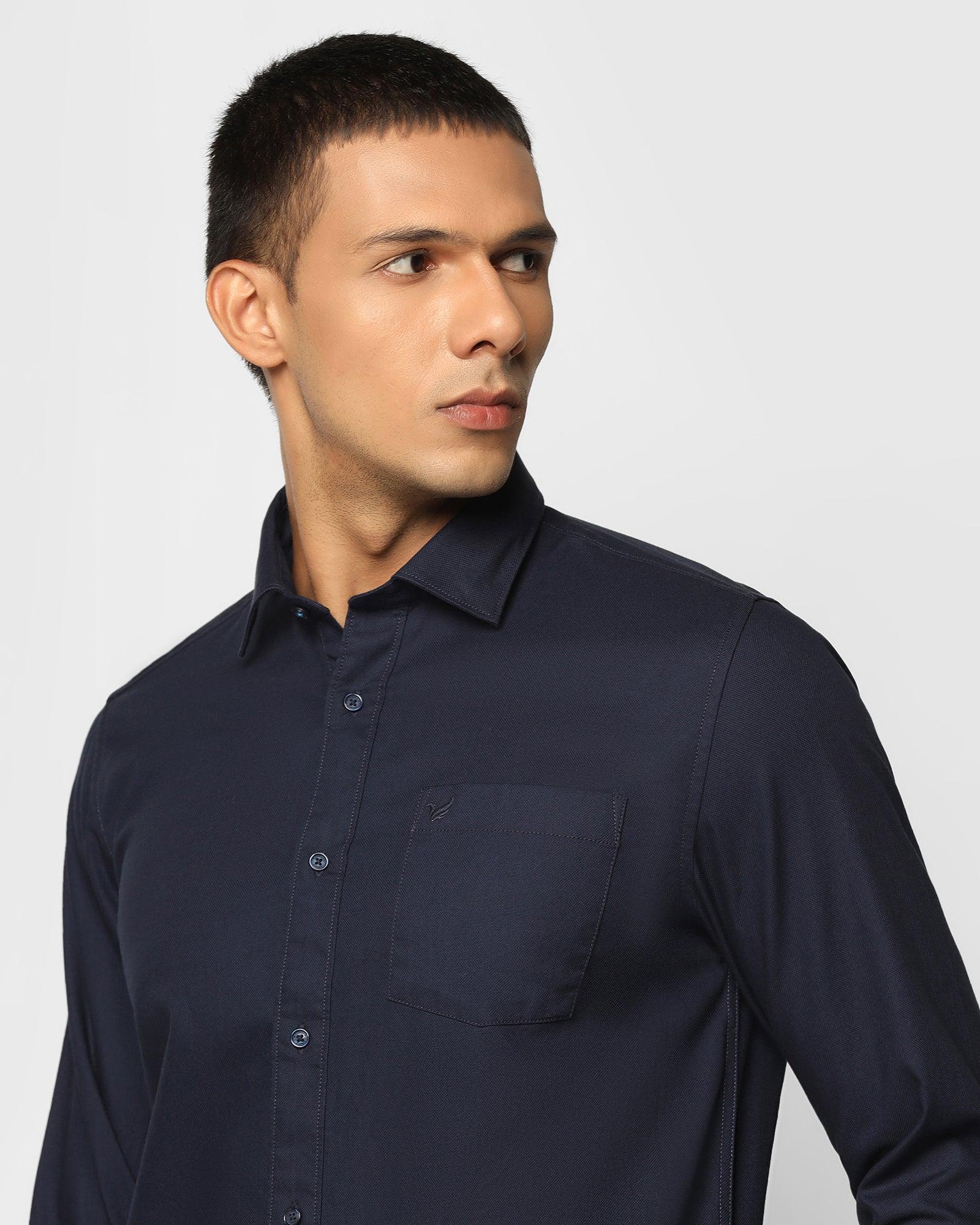 Casual Shirt In Navy (Lure) - Blackberrys