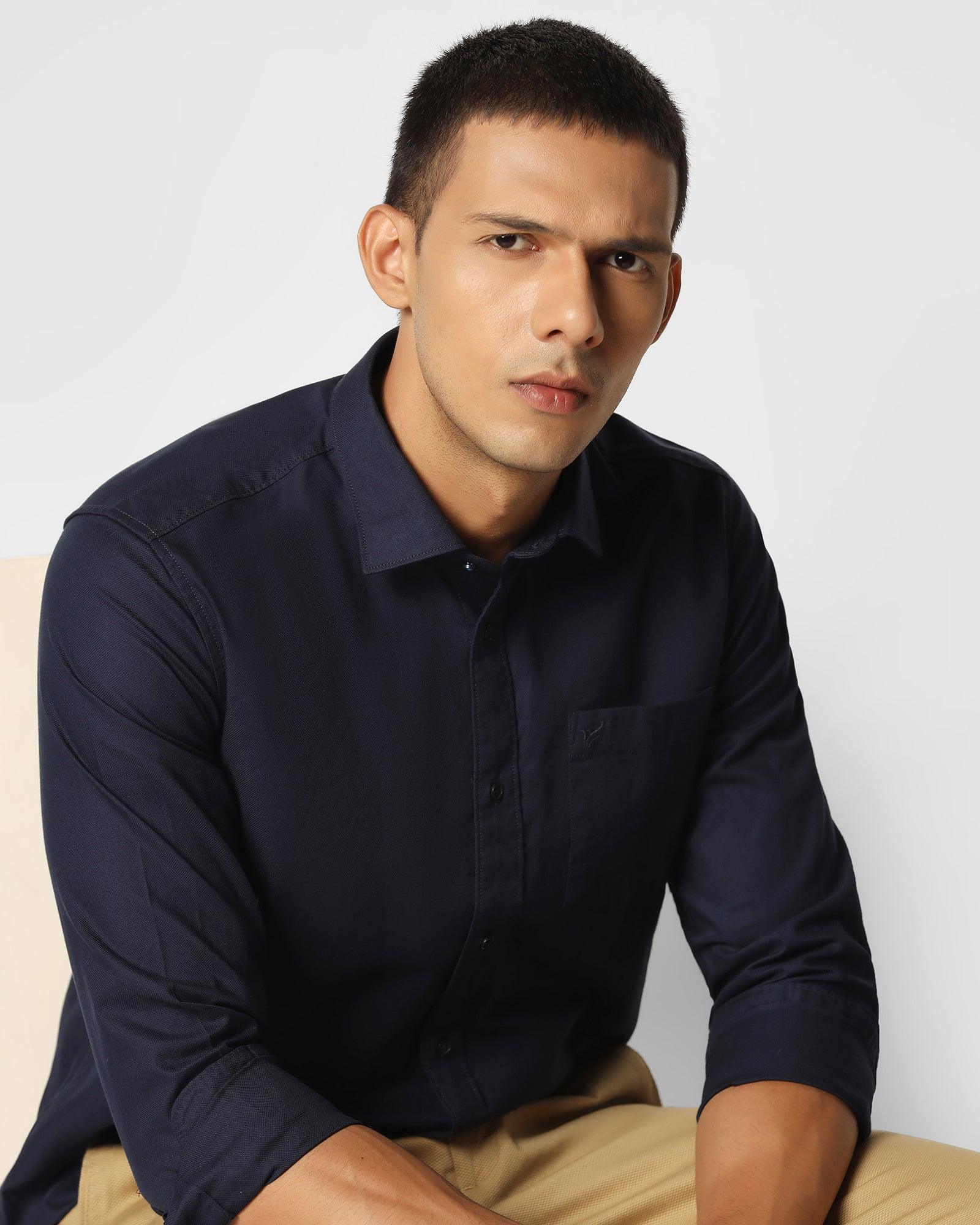 Casual Shirt In Navy (Lure) - Blackberrys