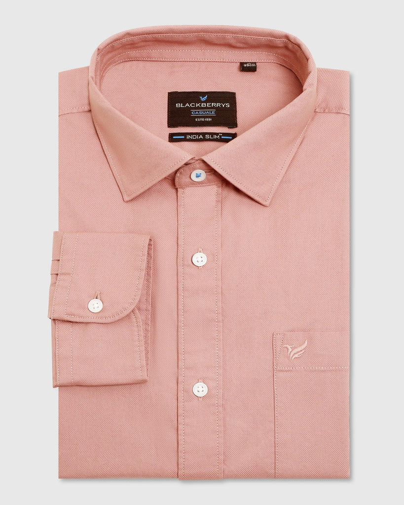 Casual Pink Solid Shirt - Lure