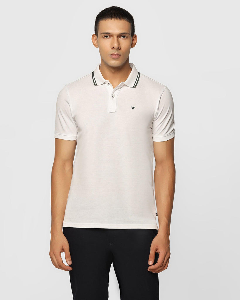 Polo White Solid T-Shirt - Klaus