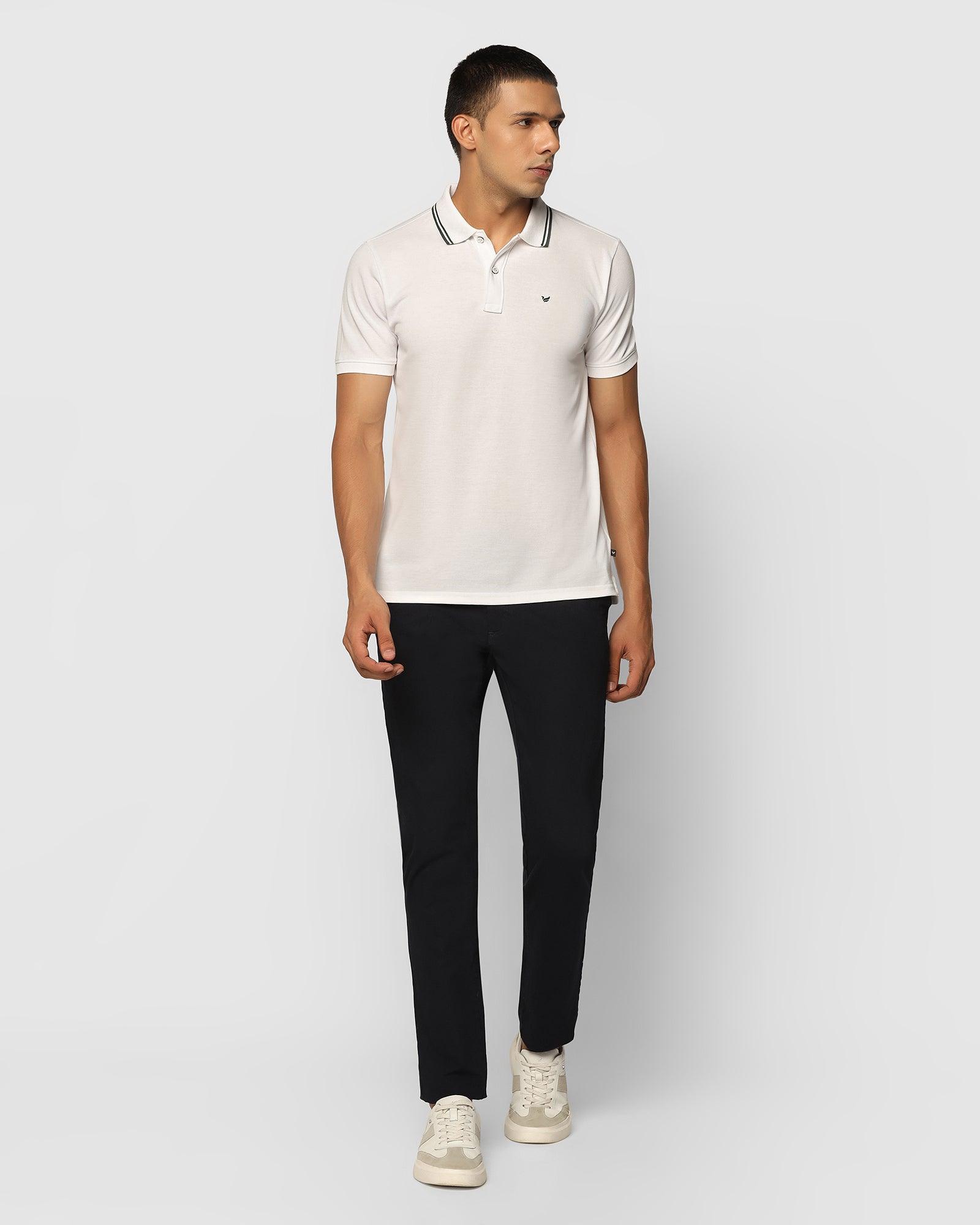 Polo T Shirt In White (Klaus) - Blackberrys