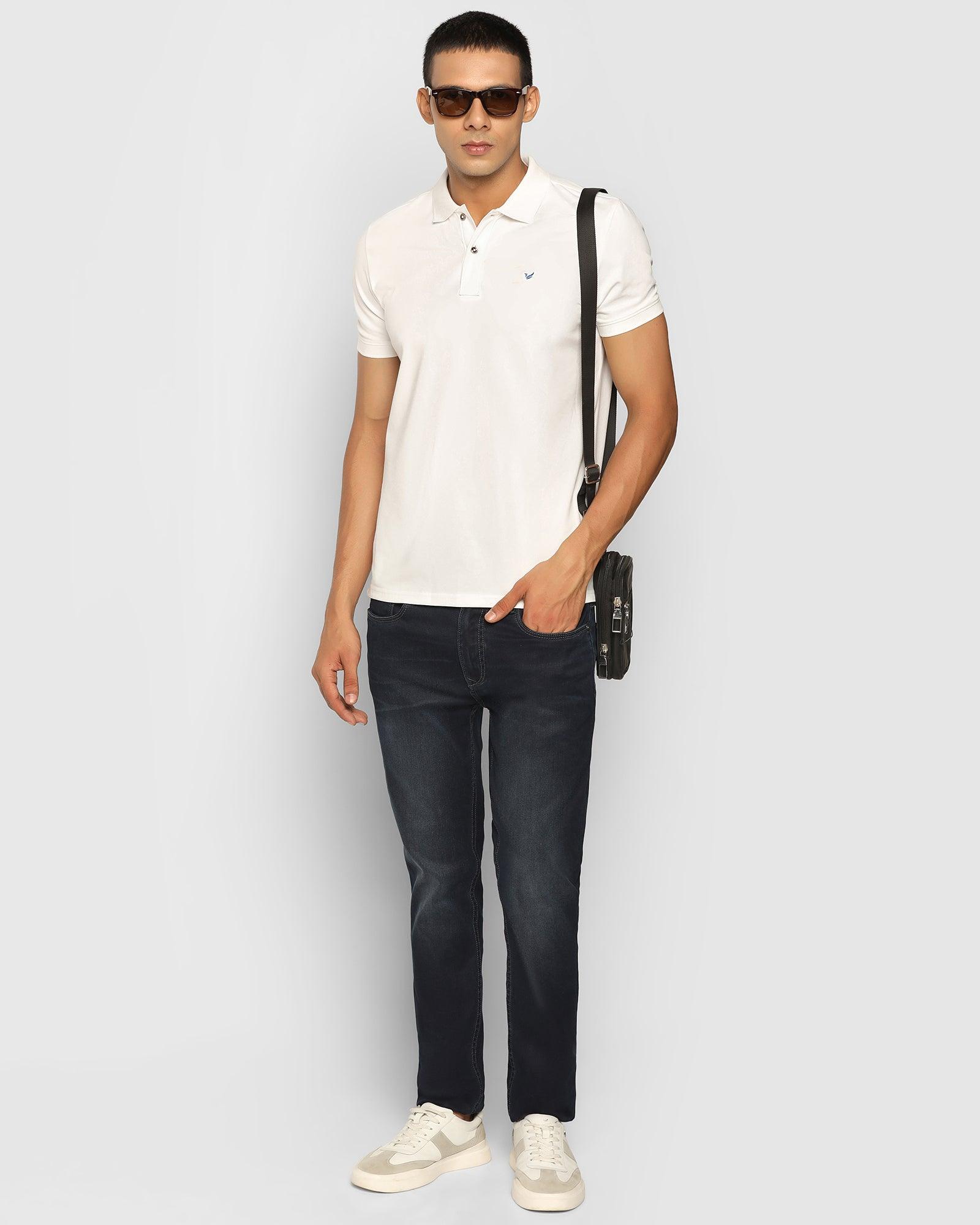 Polo White Solid T Shirt - Yuki - Blackberrys