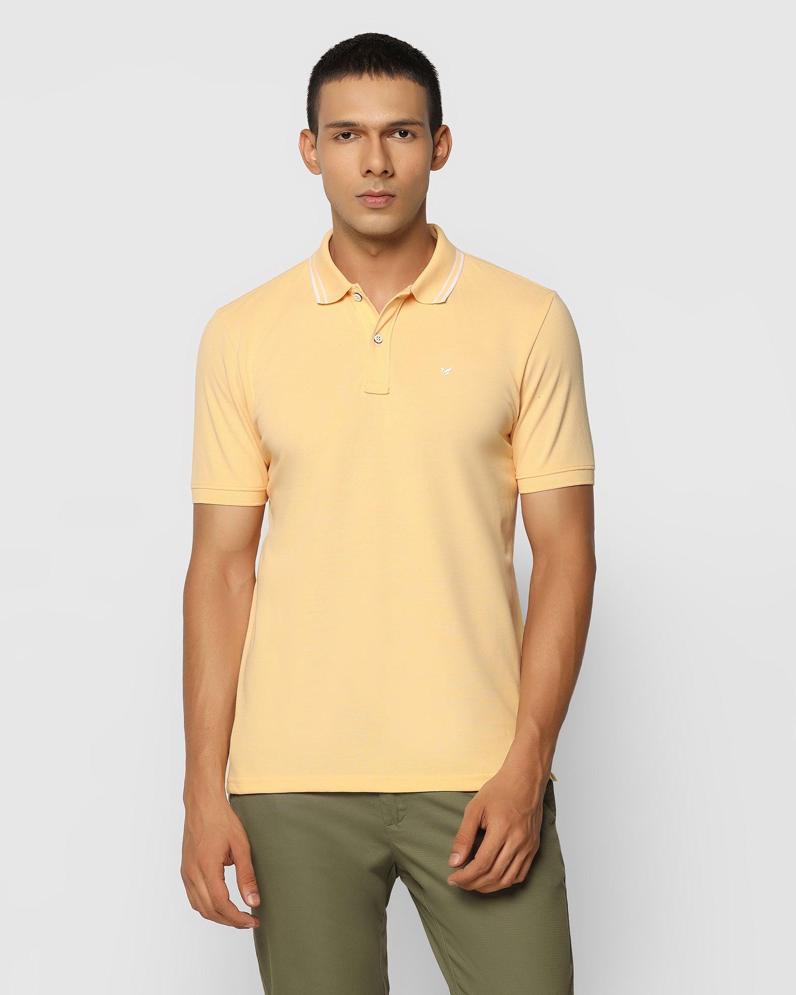 Polo Yellow Solid T Shirt - Klaus