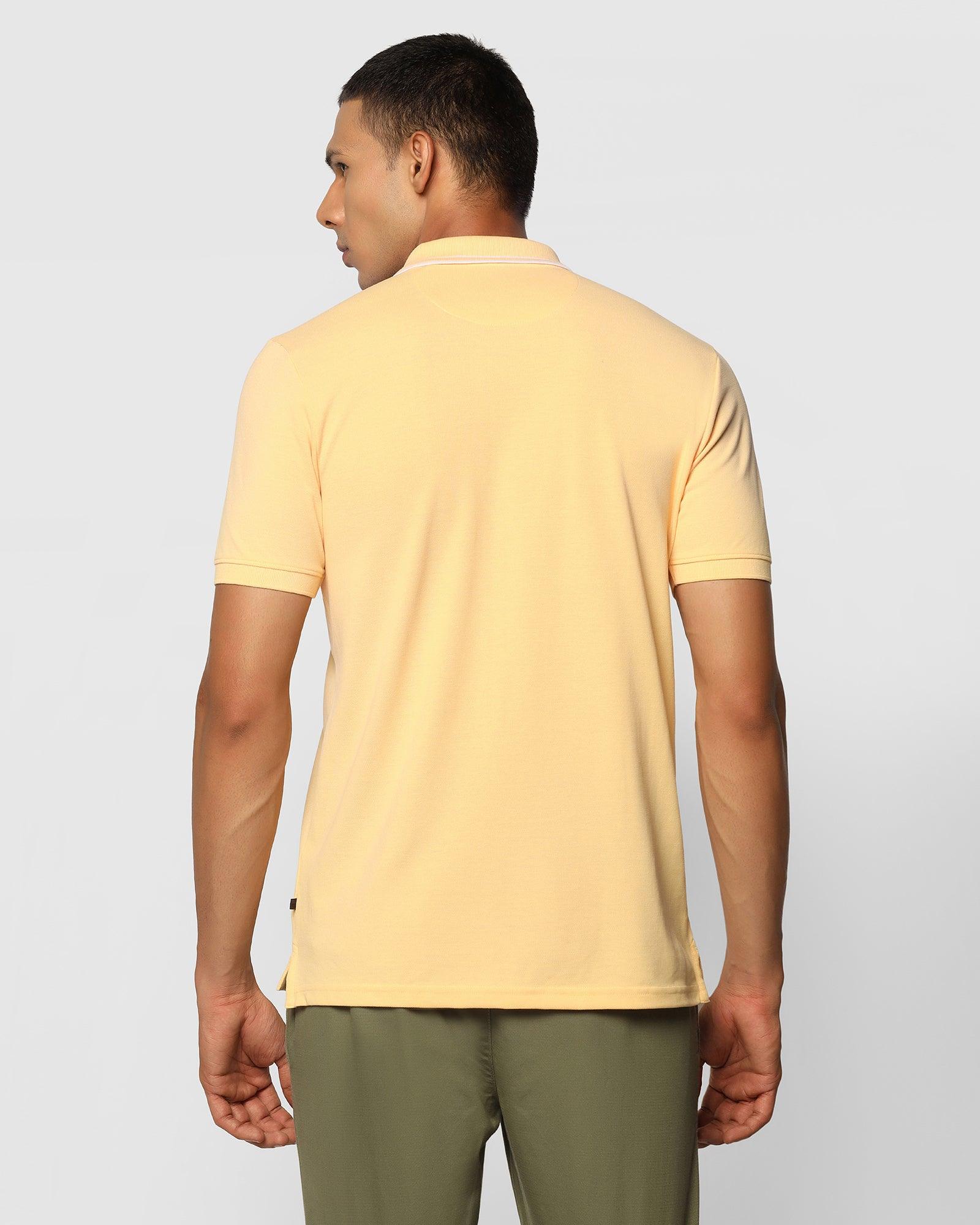 Polo T Shirt In Yellow (Klaus) - Blackberrys