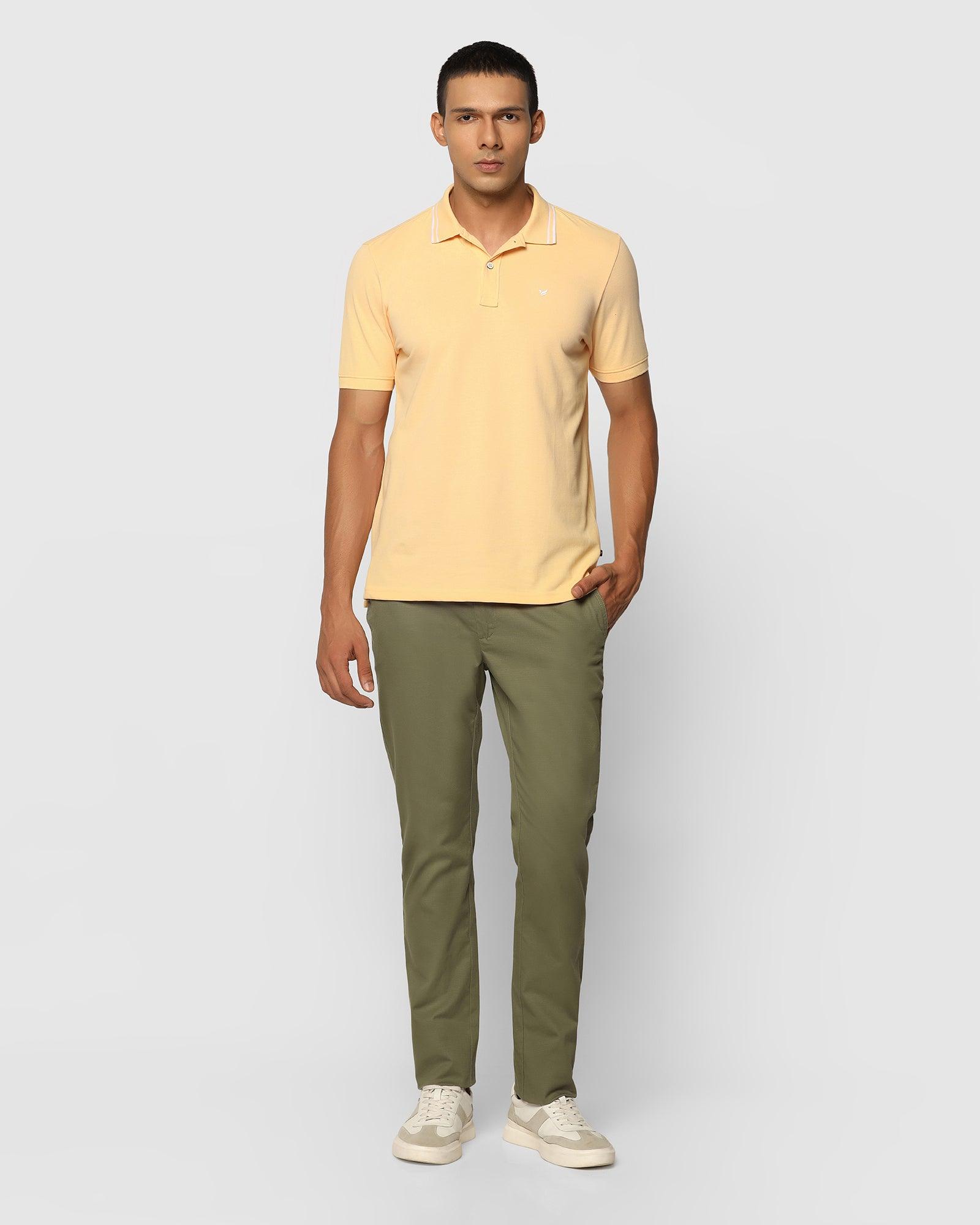 Polo T Shirt In Yellow (Klaus) - Blackberrys