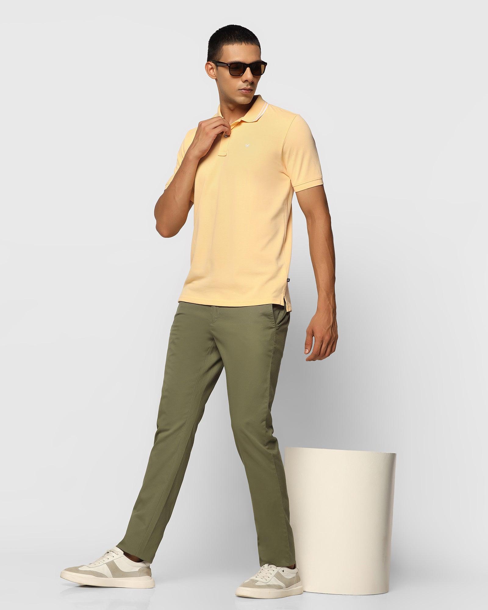 Polo T Shirt In Yellow (Klaus) - Blackberrys