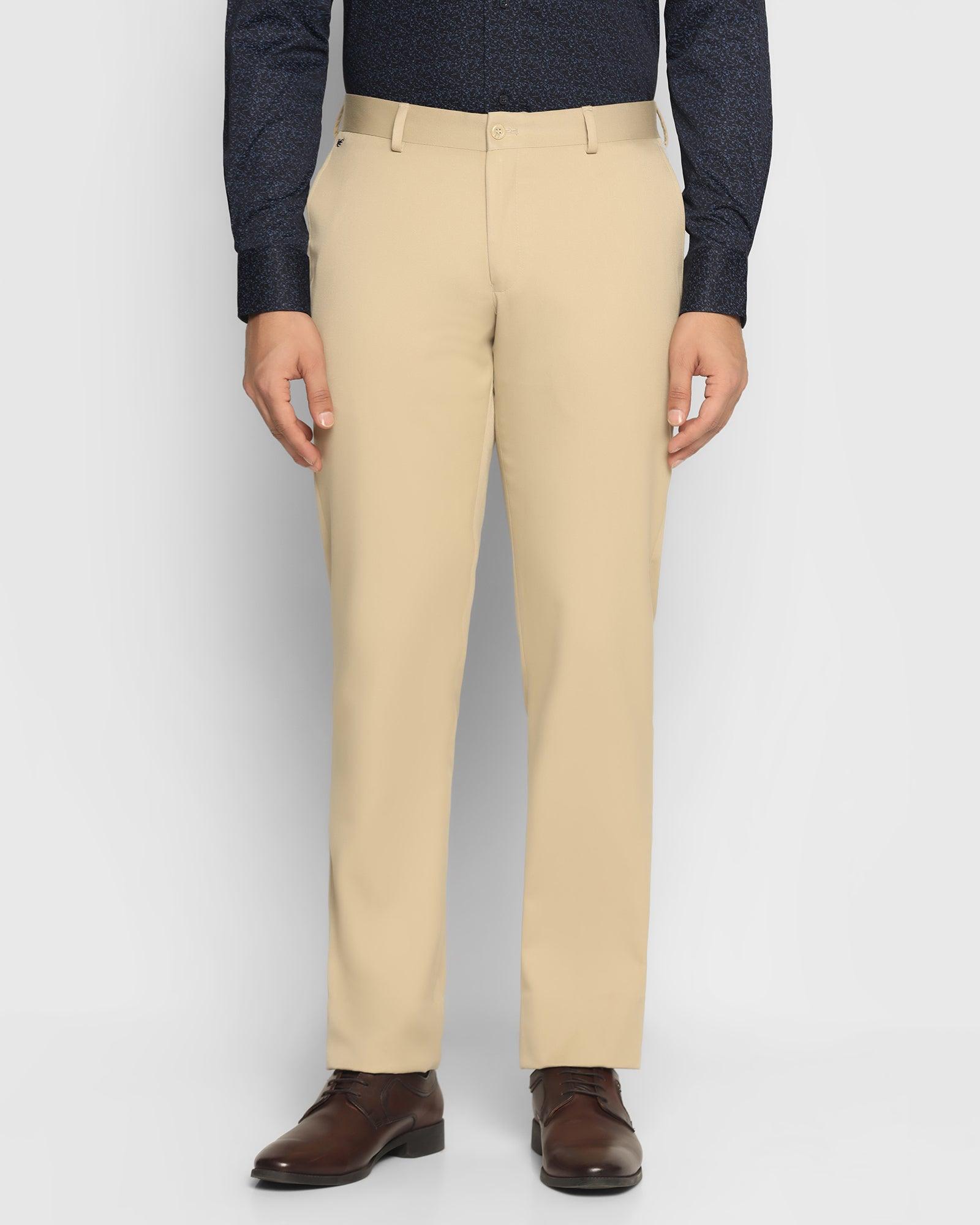 Formal Trousers In Beige B-95 (Sodrick) - Blackberrys