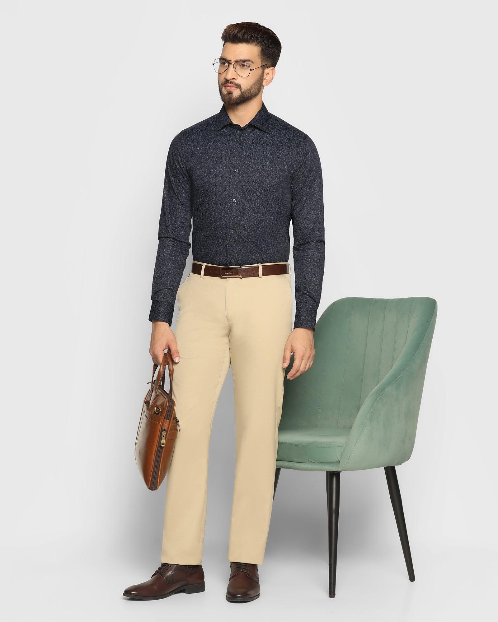 Formal Trousers In Beige B-95 (Sodrick) - Blackberrys