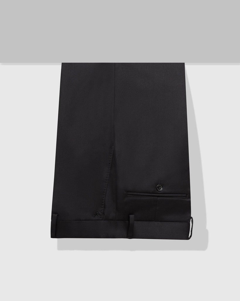 Slim Fit B-91 Formal Black Solid Trouser - Lexi