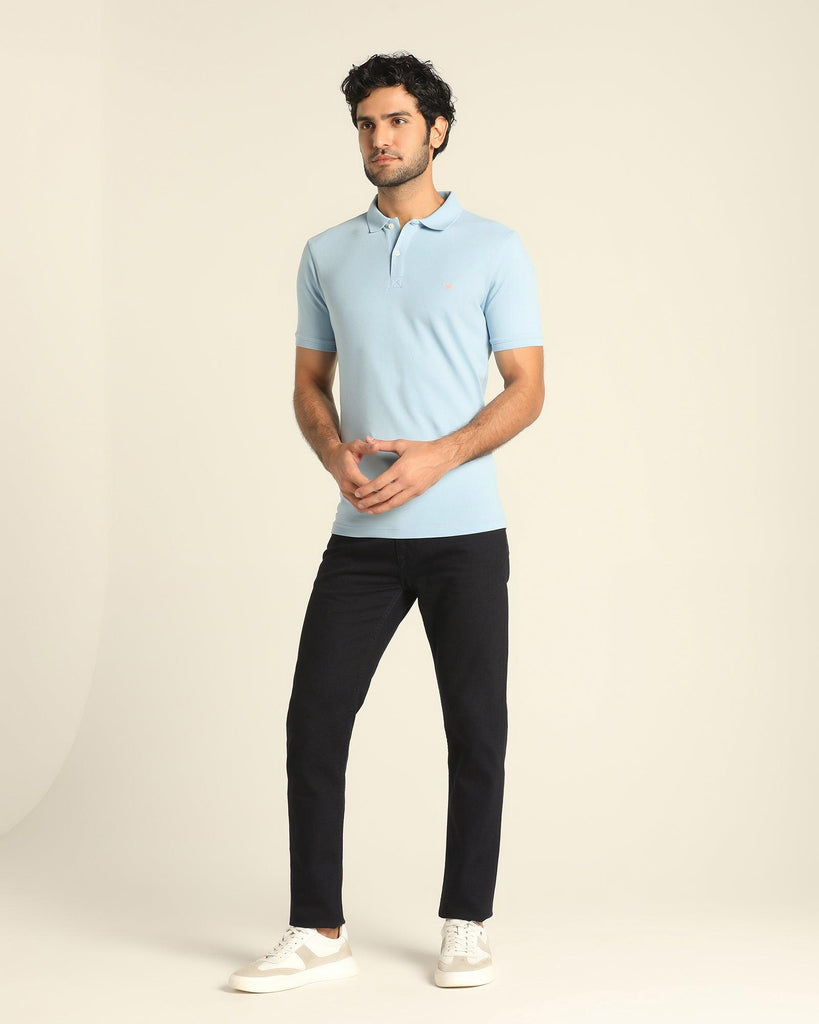 Polo Blue Solid T-Shirt - Bonnel