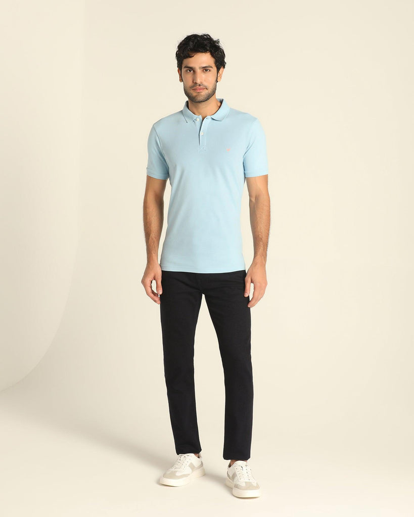 Polo Blue Solid T-Shirt - Bonnel