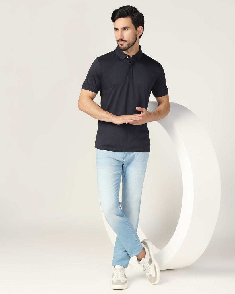 Polo Navy Solid T-Shirt - Toll