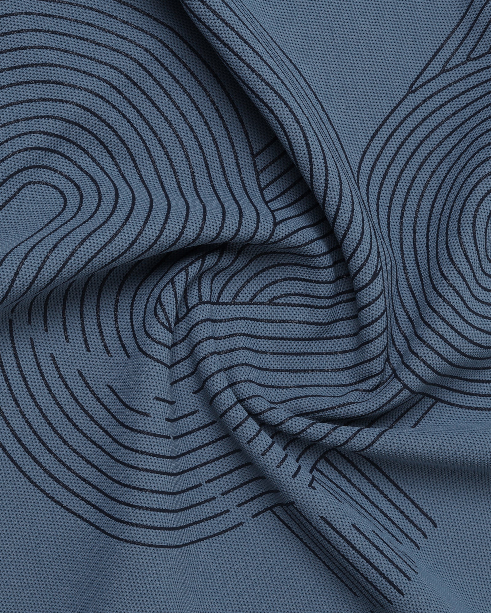 Steel Blue TechPro Printed Polo - Neville