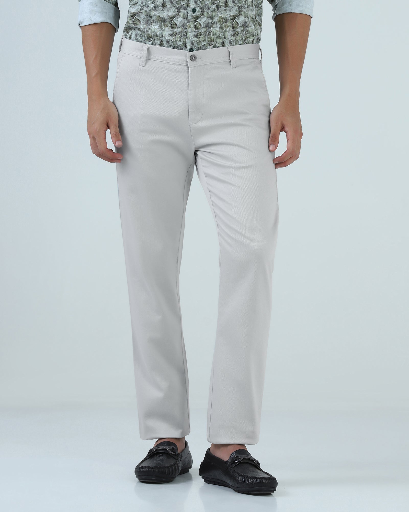 Steel Blue Textured Khakis - Kart