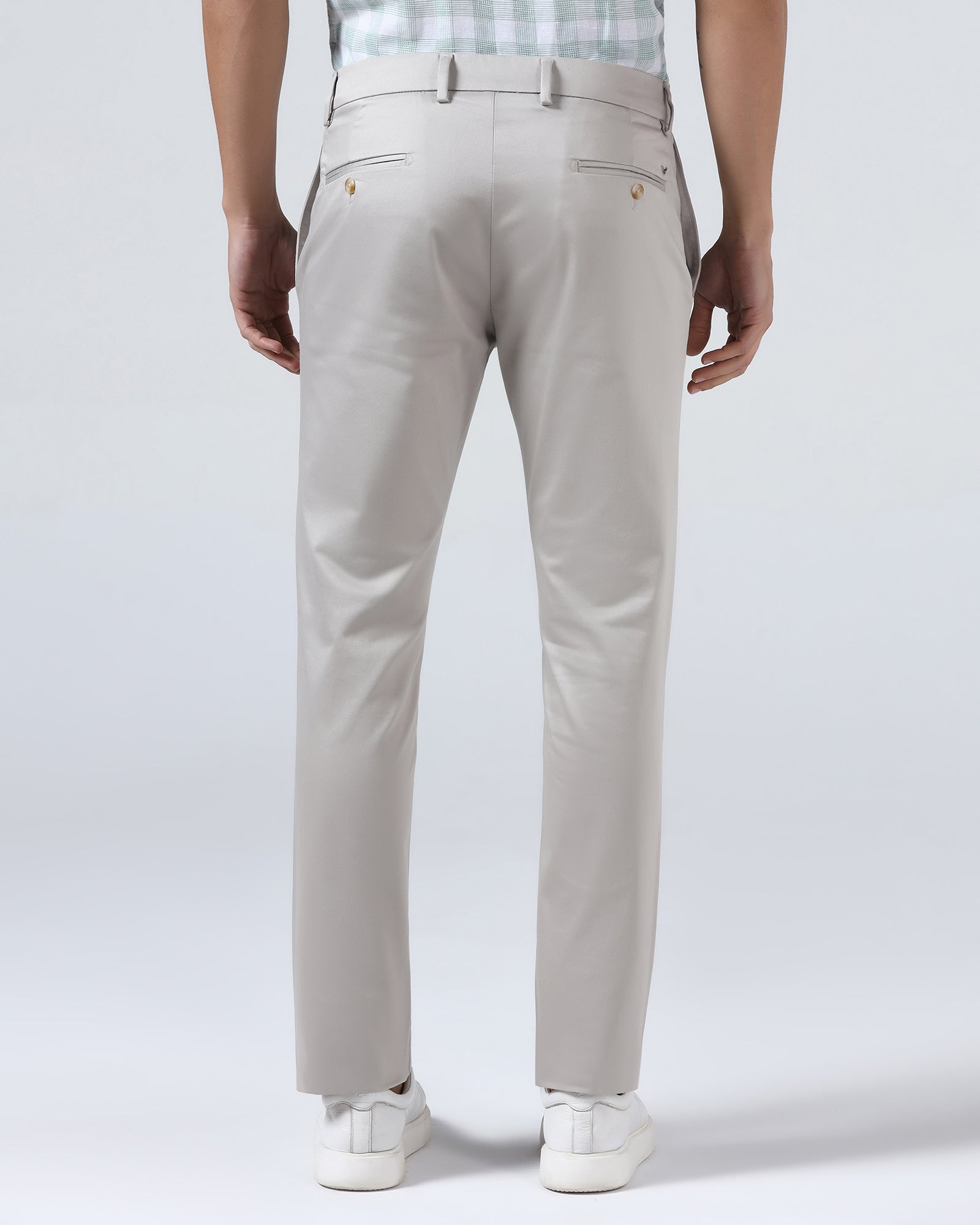 Stone Non Iron Solid Khakis - Cypres
