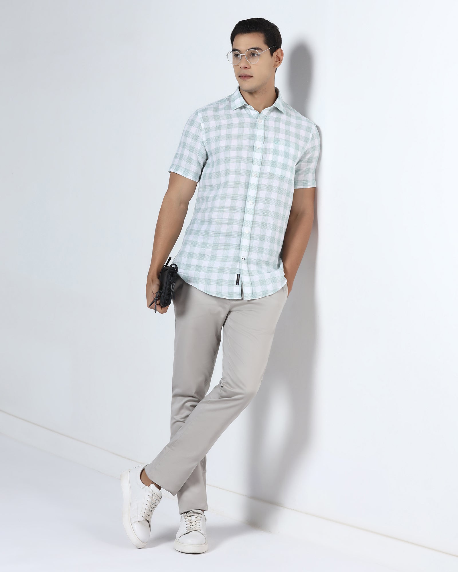 Stone Non Iron Solid Khakis - Cypres