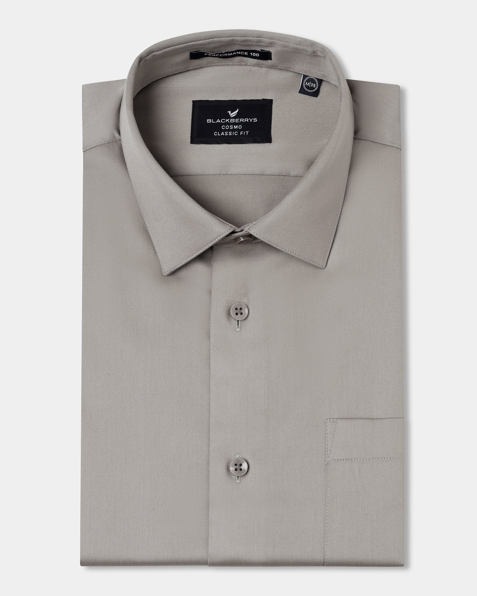 Stone Half Sleeve Non Iron Solid Shirt - Sylvia