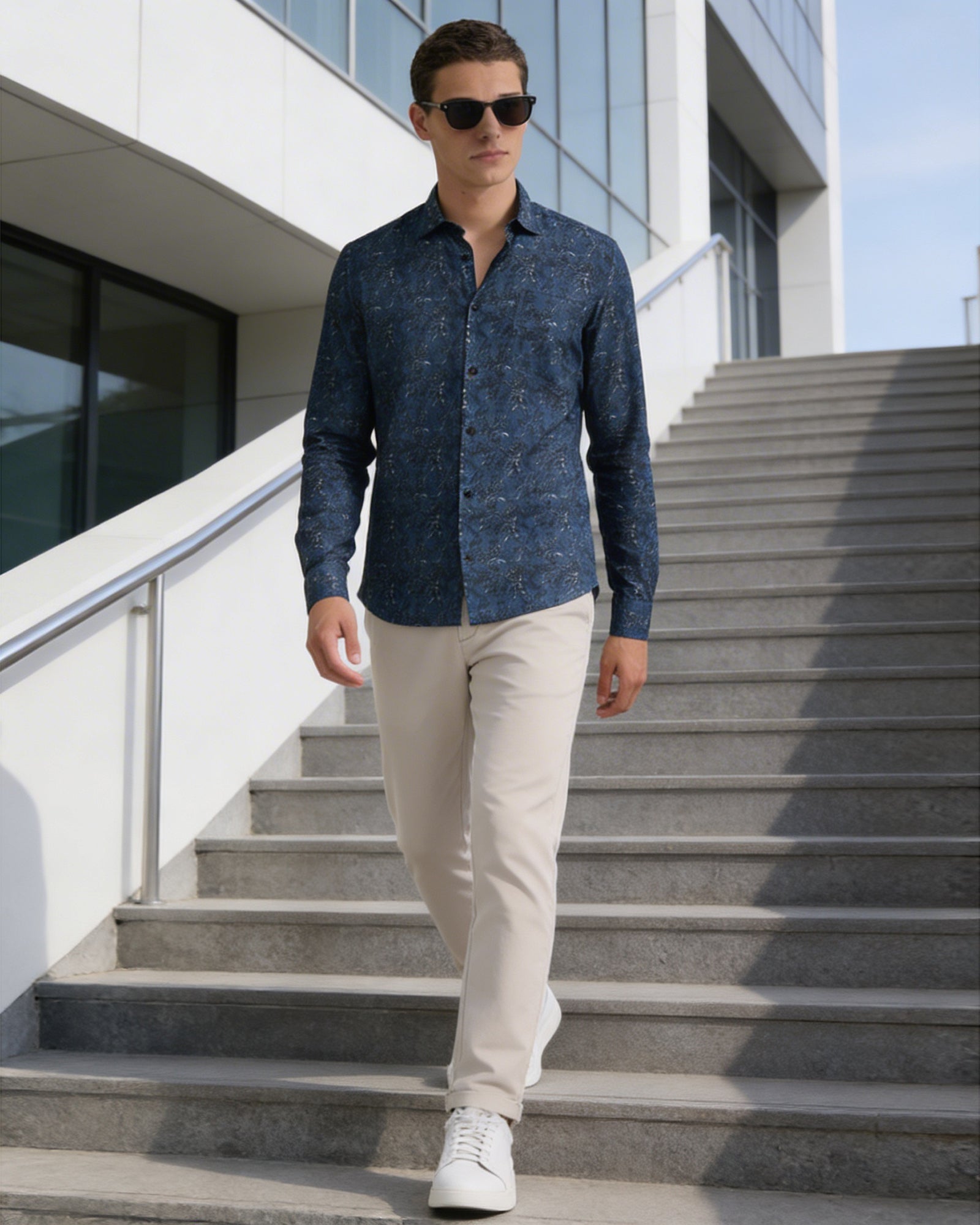 Stone Textured Khaki - Square