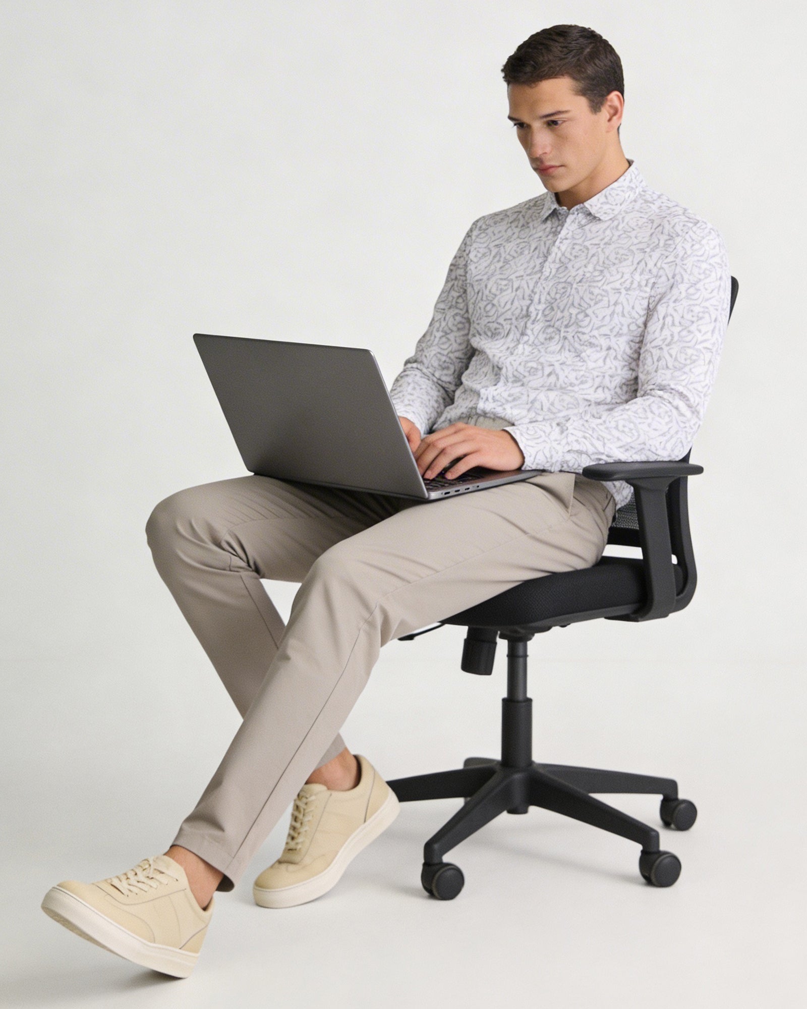 Stone Textured Khakis - Perch