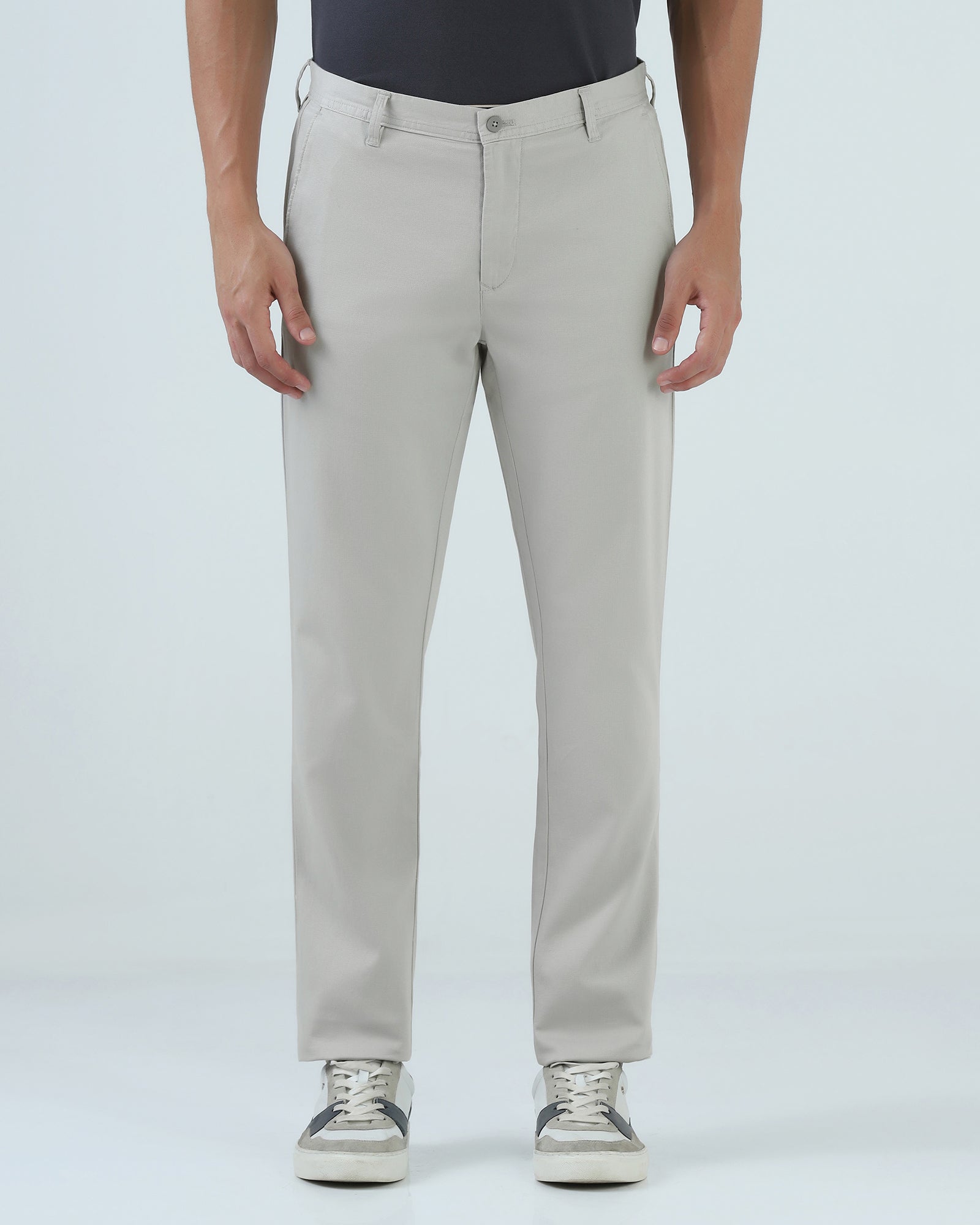 Stone Textured Khakis - Wide