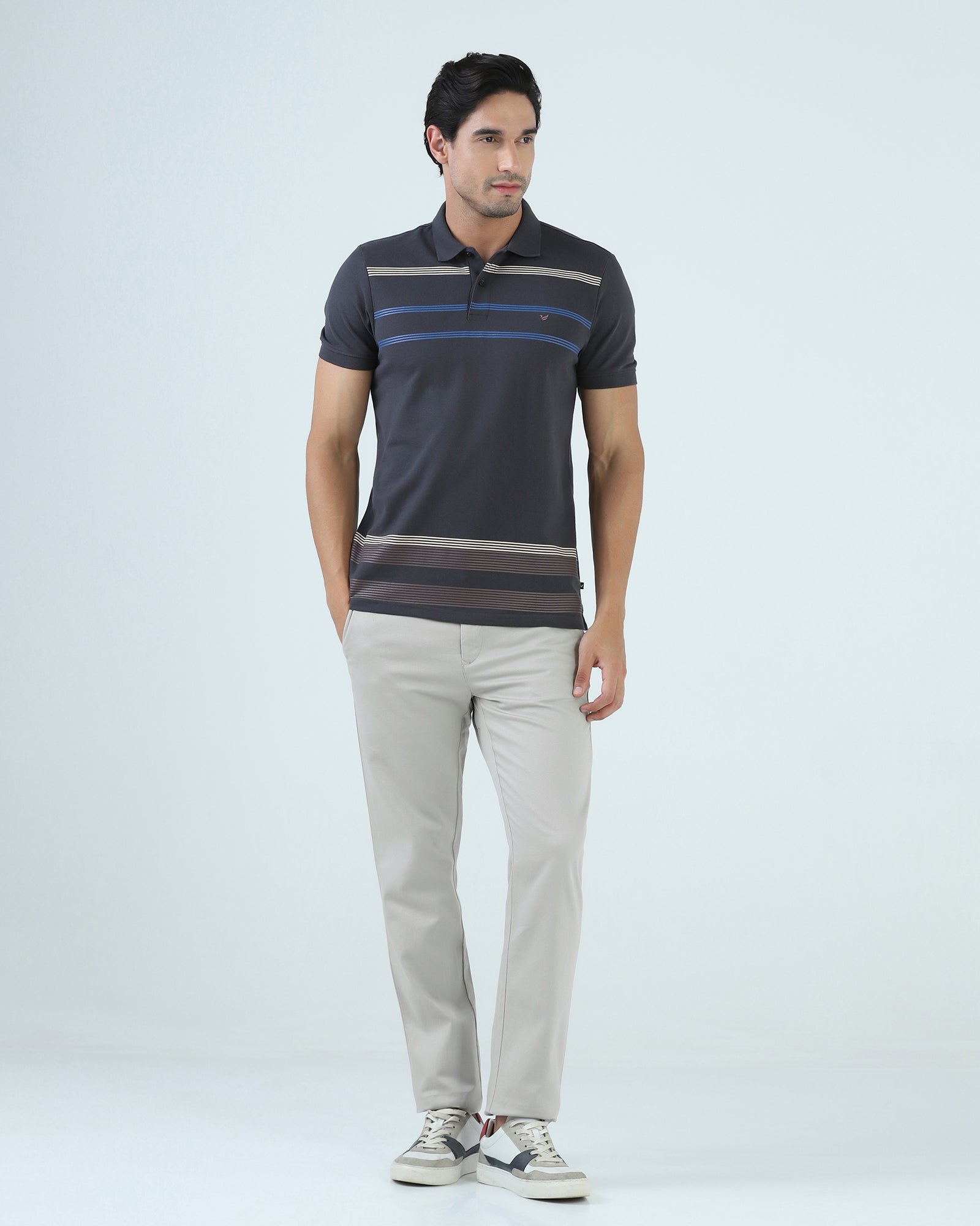 Stone Textured Khakis - Wide