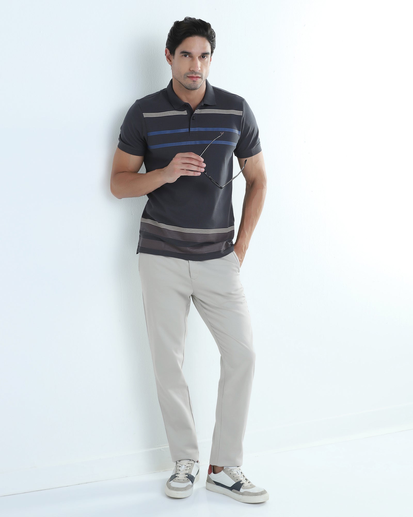Stone Textured Khakis - Wide