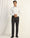 Straight B-90 Formal Charcoal Textured Trouser - Otto