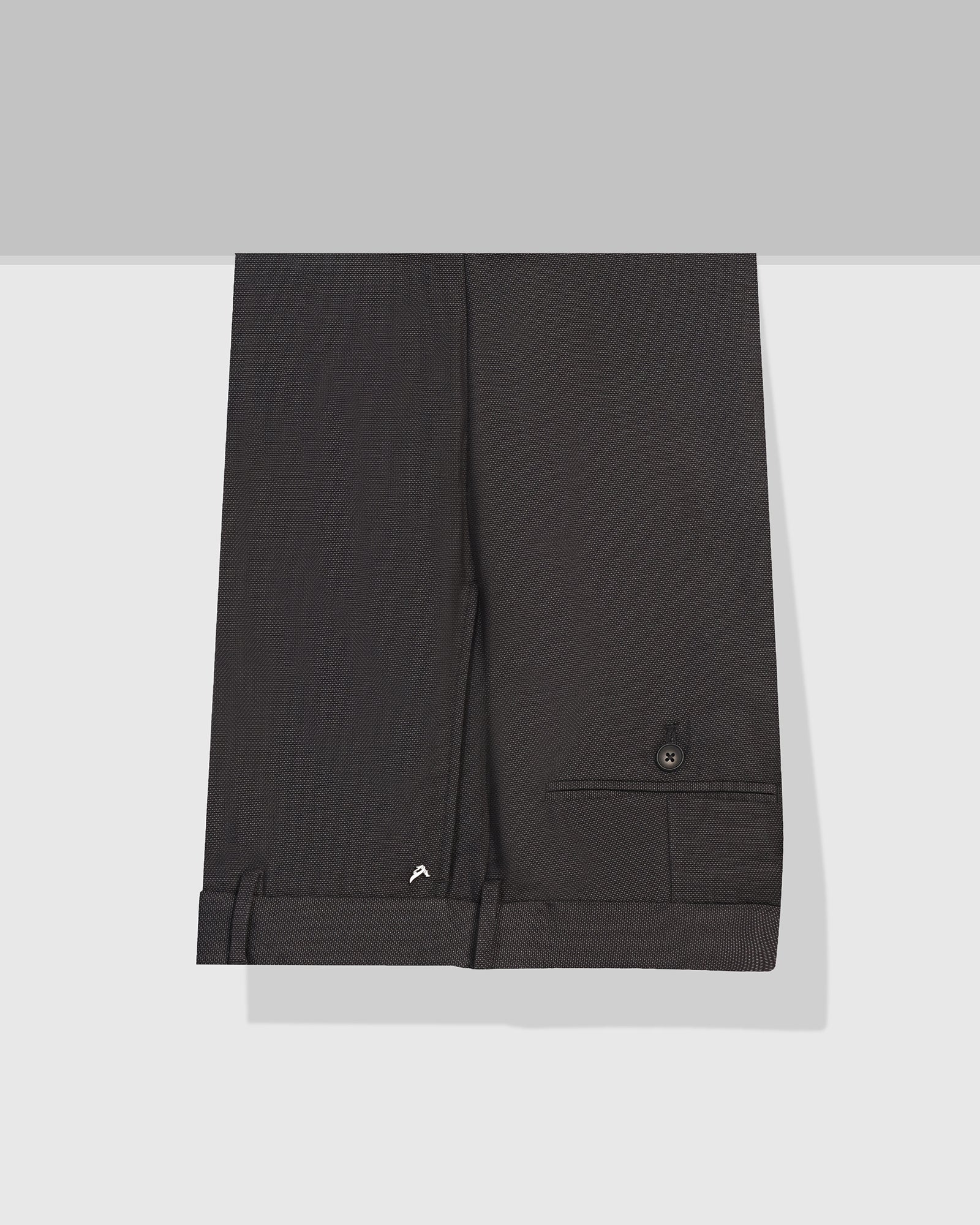Straight B-90 Formal Charcoal Textured Trouser - Otto