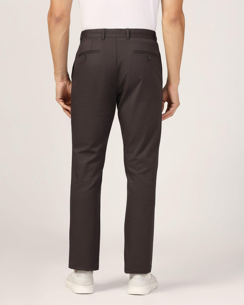 Straight B-90 Casual Charcoal Textured Khakis - Segy