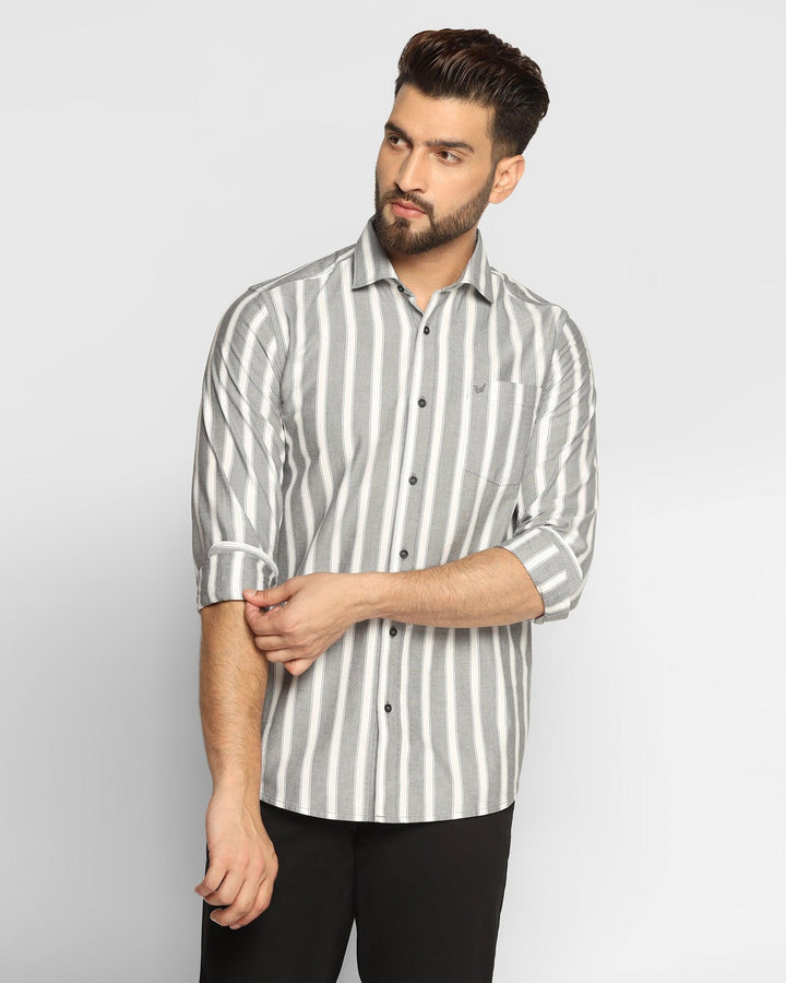 Casual Black Striped Shirt - Polly