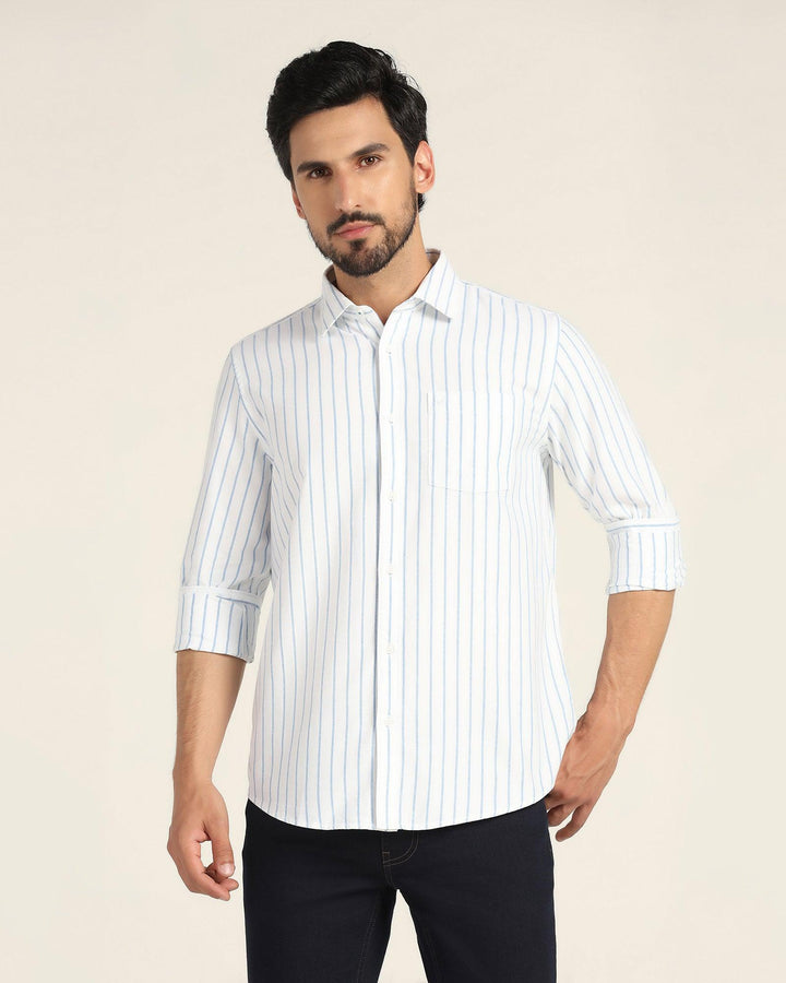 Casual Blue Striped Shirt - Eagle