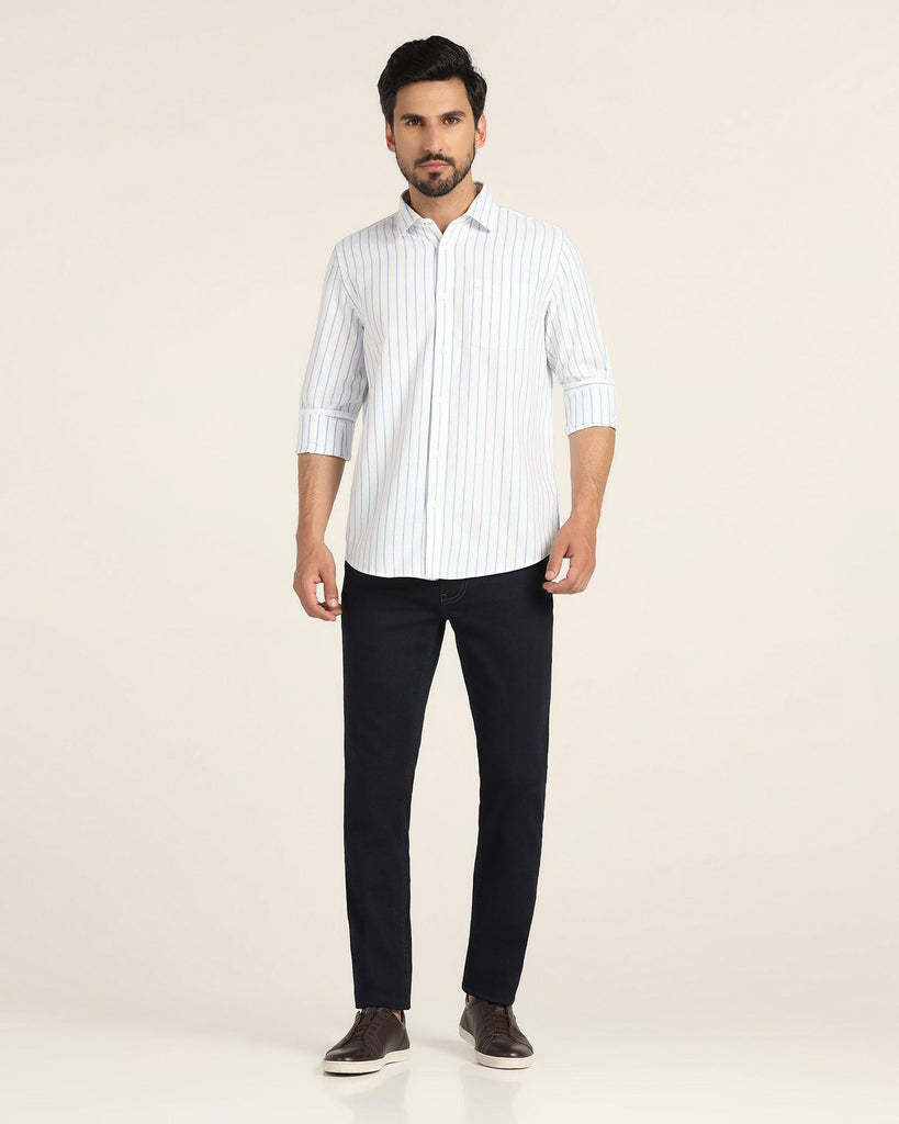 Casual Blue Striped Shirt - Eagle