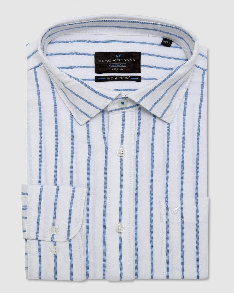 Casual Blue Striped Shirt - Eagle