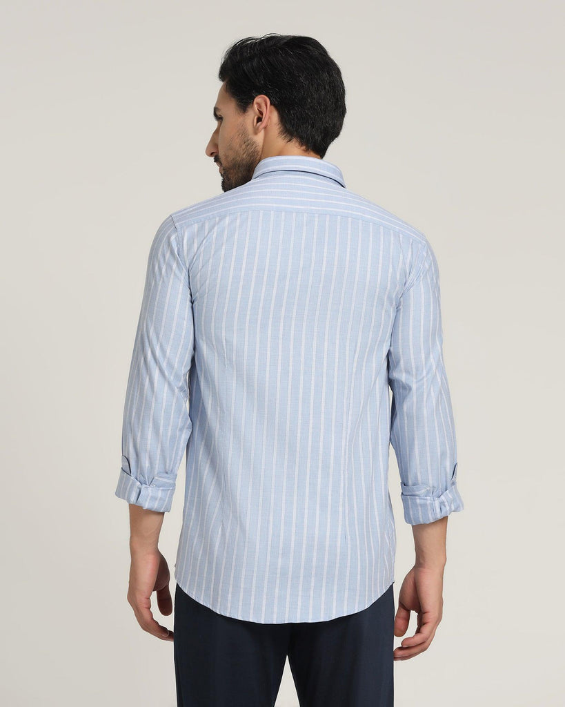 Casual Blue Striped Shirt - Erin