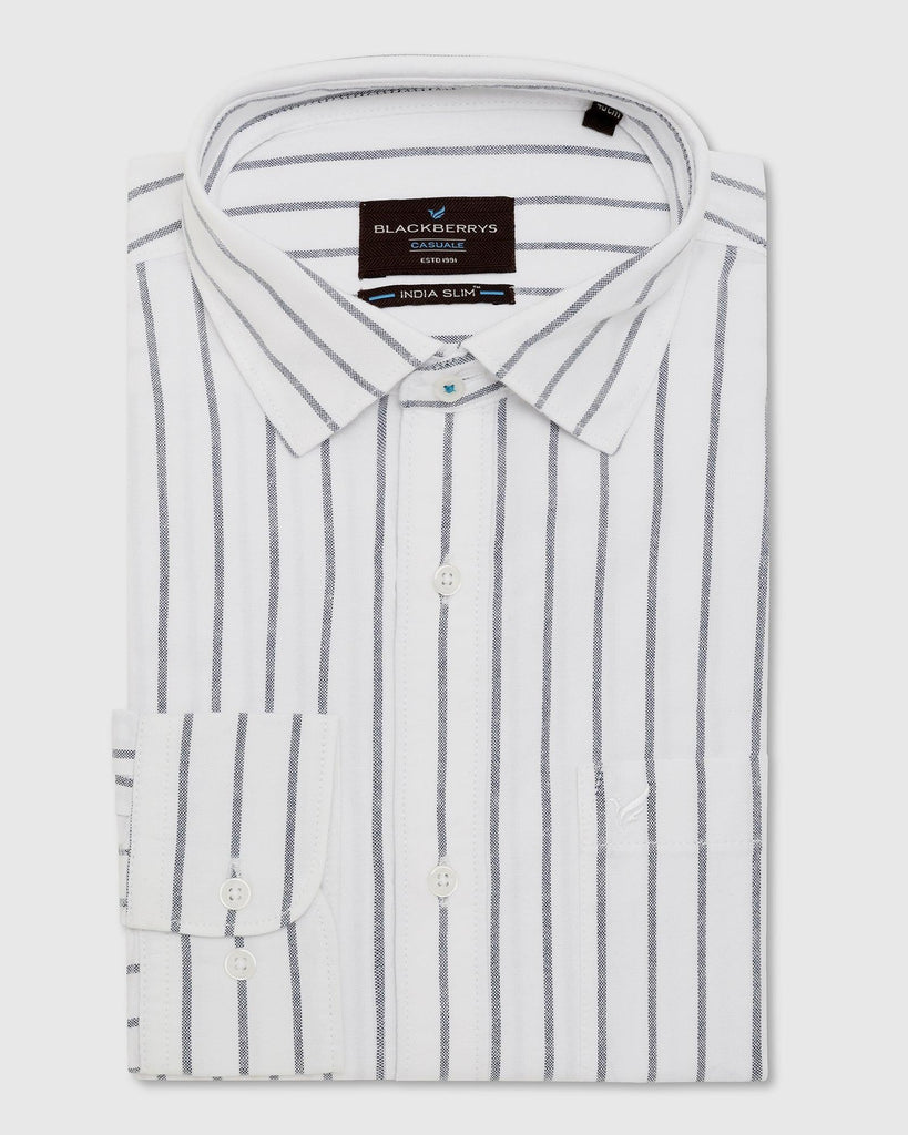 Casual Grey Striped Shirt - Eagle