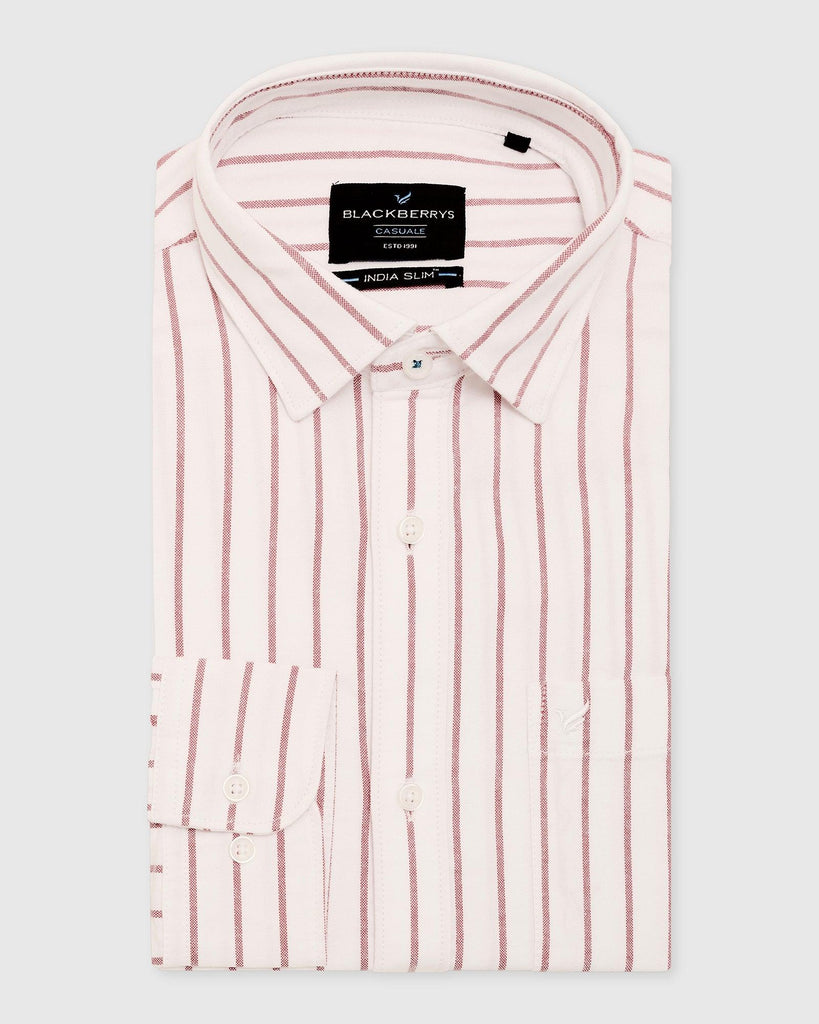 Casual Red Striped Shirt - Eagle