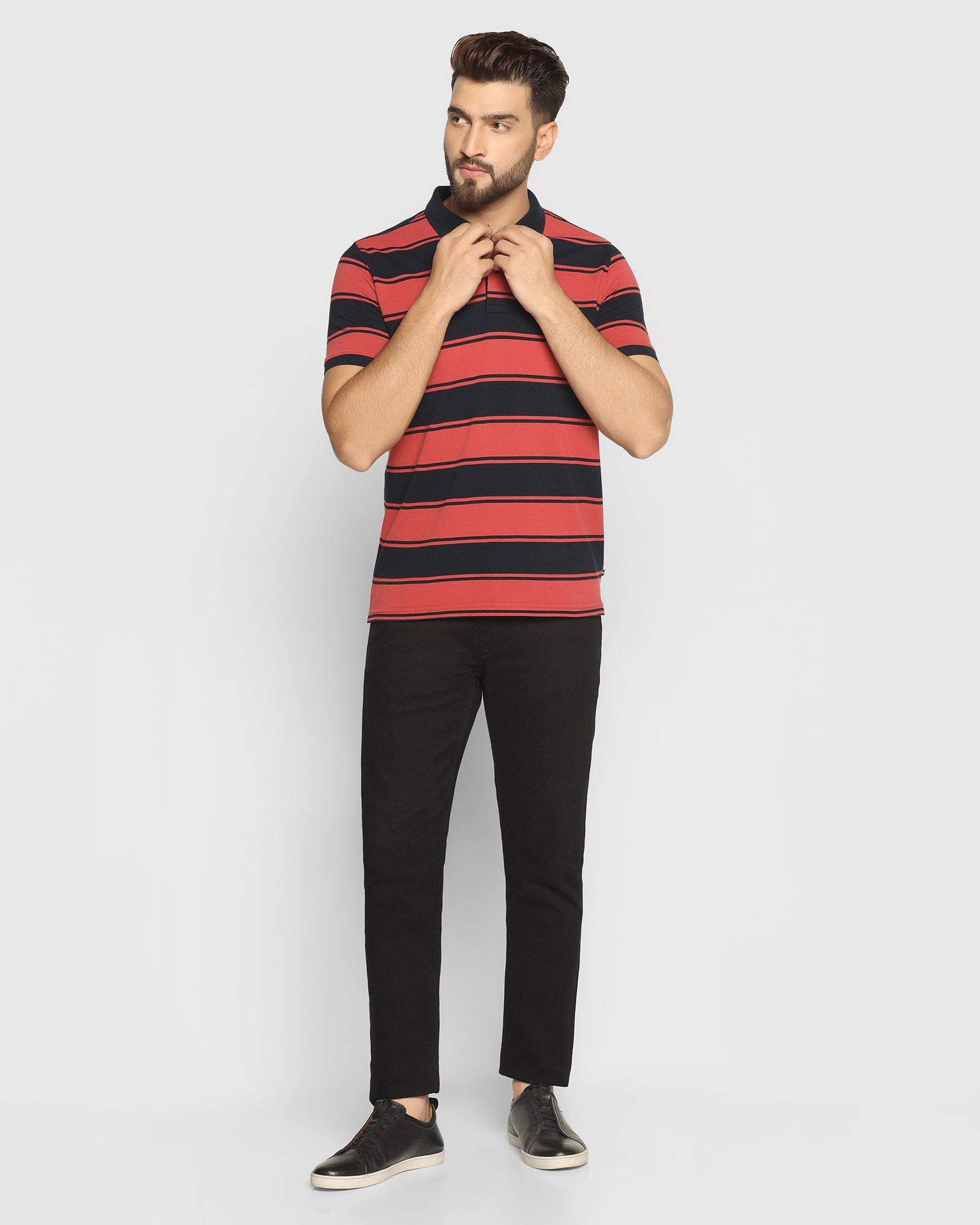 Polo Dusty Pink Striped T Shirt - Rugby