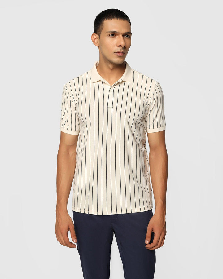 Polo Off White Striped T-Shirt - Naha