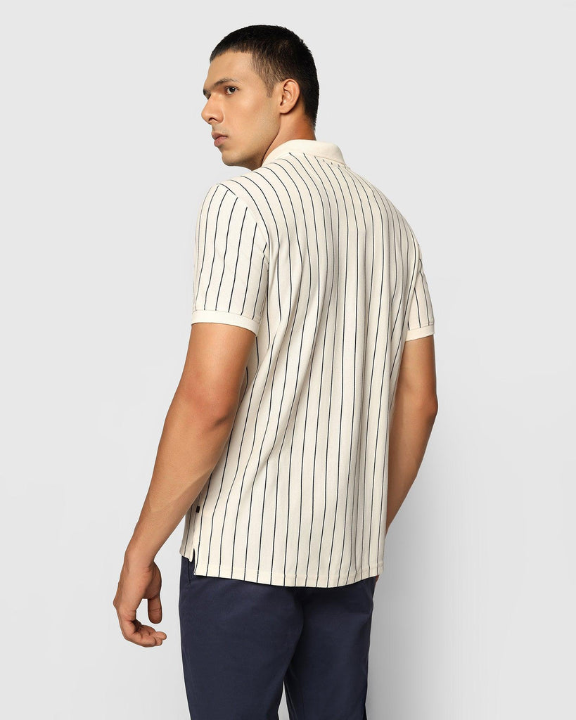 Polo Off White Striped T-Shirt - Naha