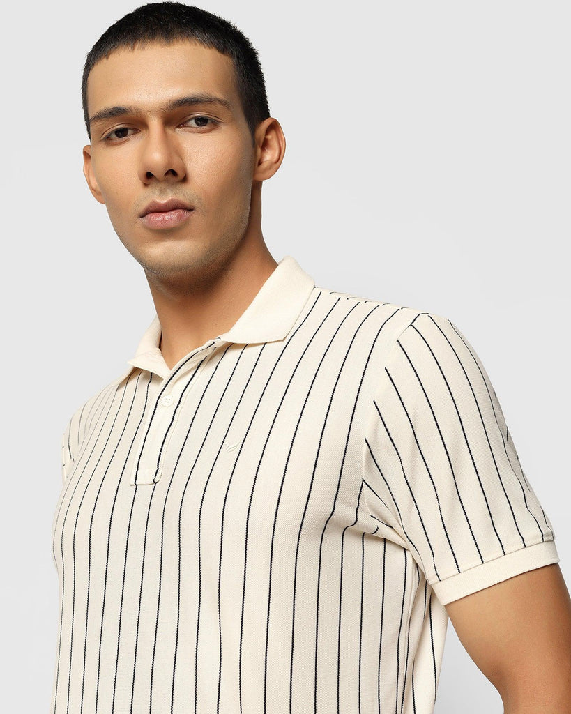 Polo Off White Striped T-Shirt - Naha