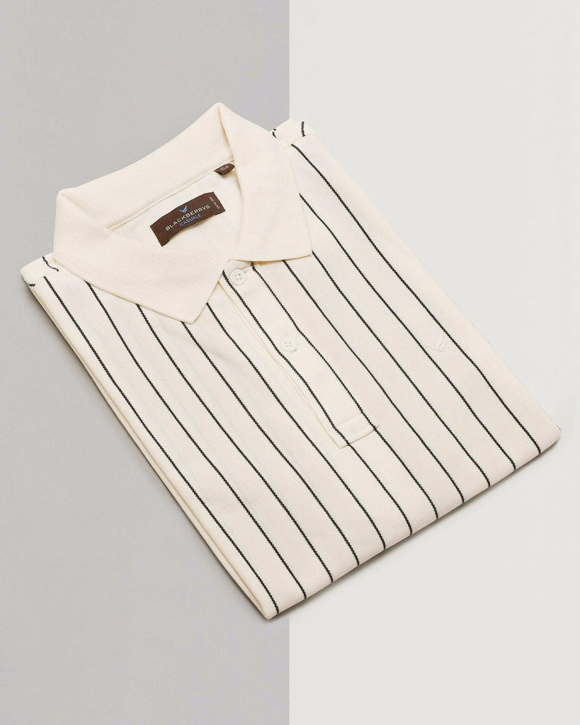 Polo Off White Striped T-Shirt - Naha