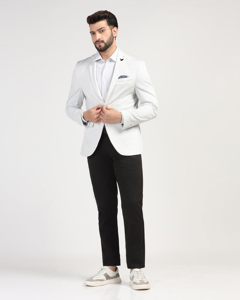 TechPro Formal Grey Striped Blazer - Edson